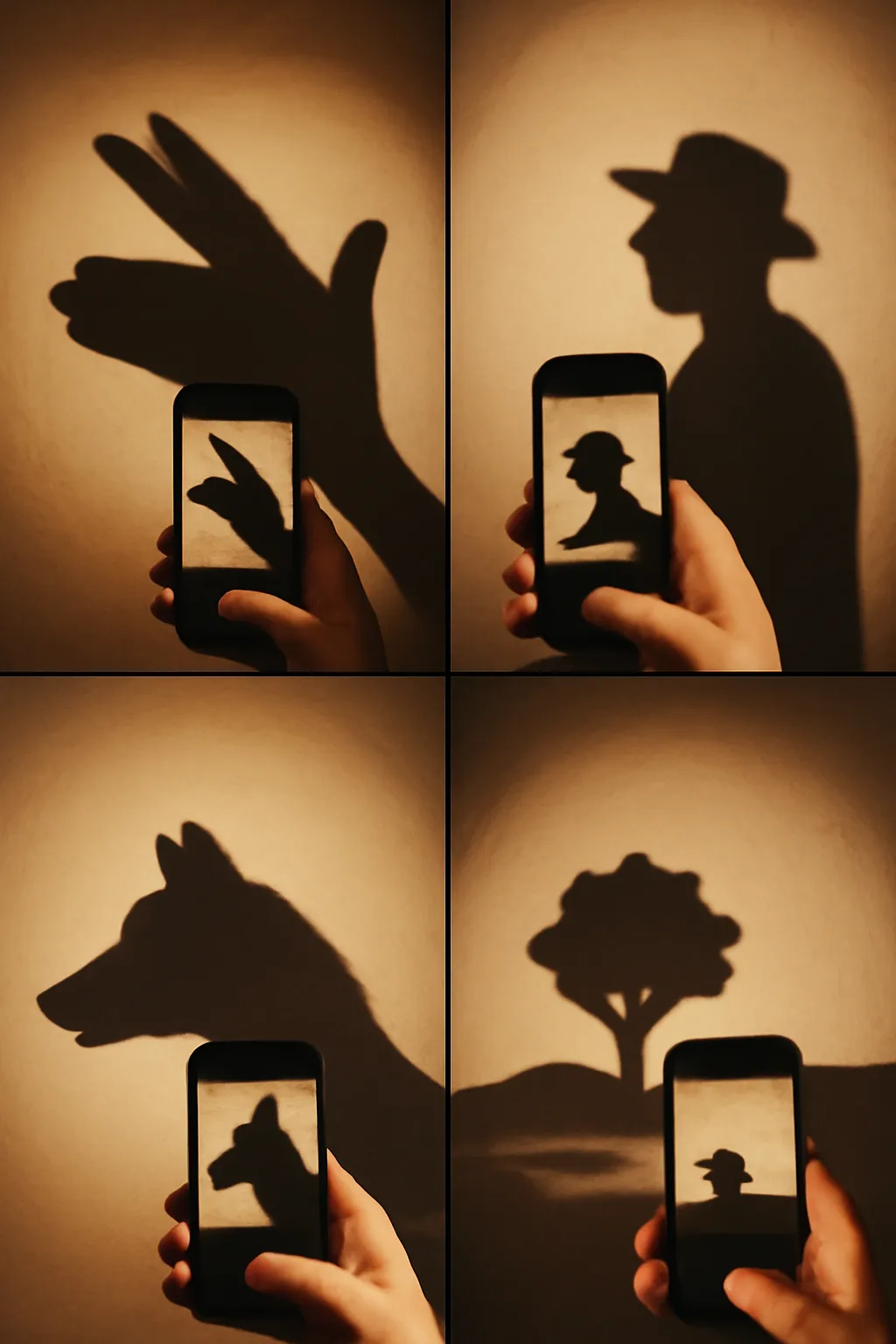 그림자놀이 스마트폰촬영 손그림자 sns영상팁