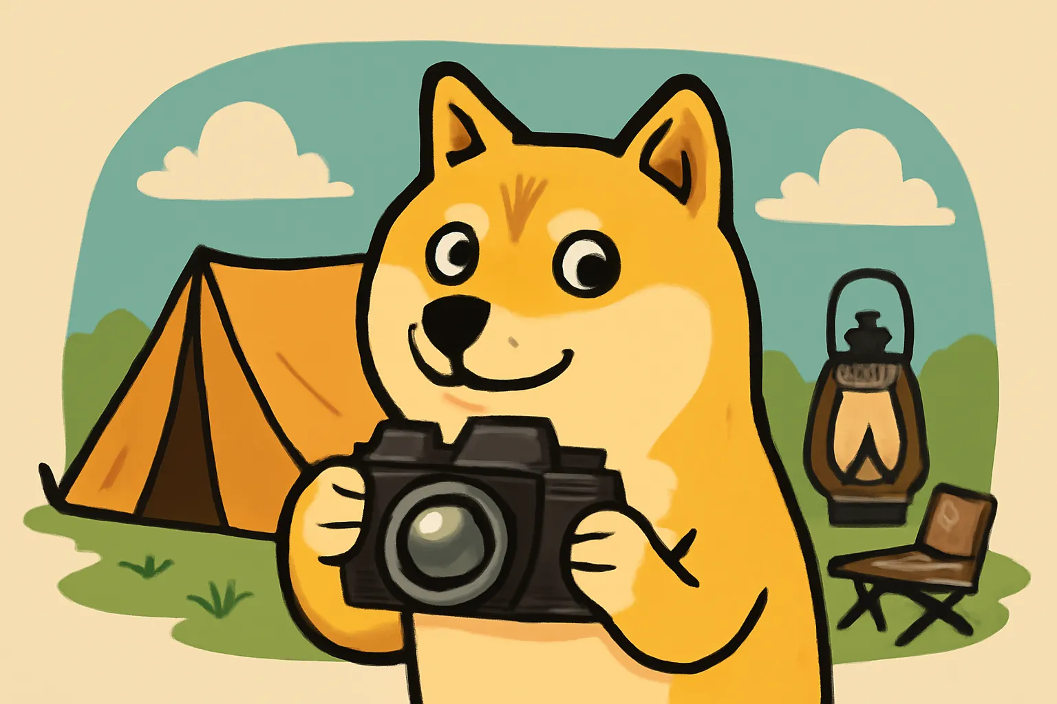 도지개 캠핑장비 사진 일러스트 초보필수용품