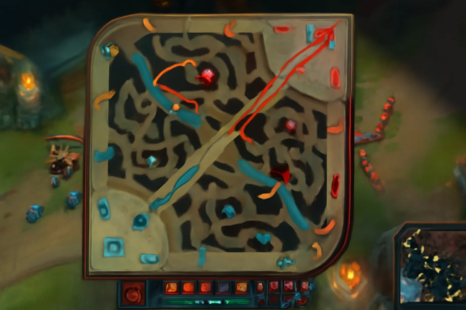 롤전략맵 티원 젠지 와드위치 이동경로 프로게이머관전팁