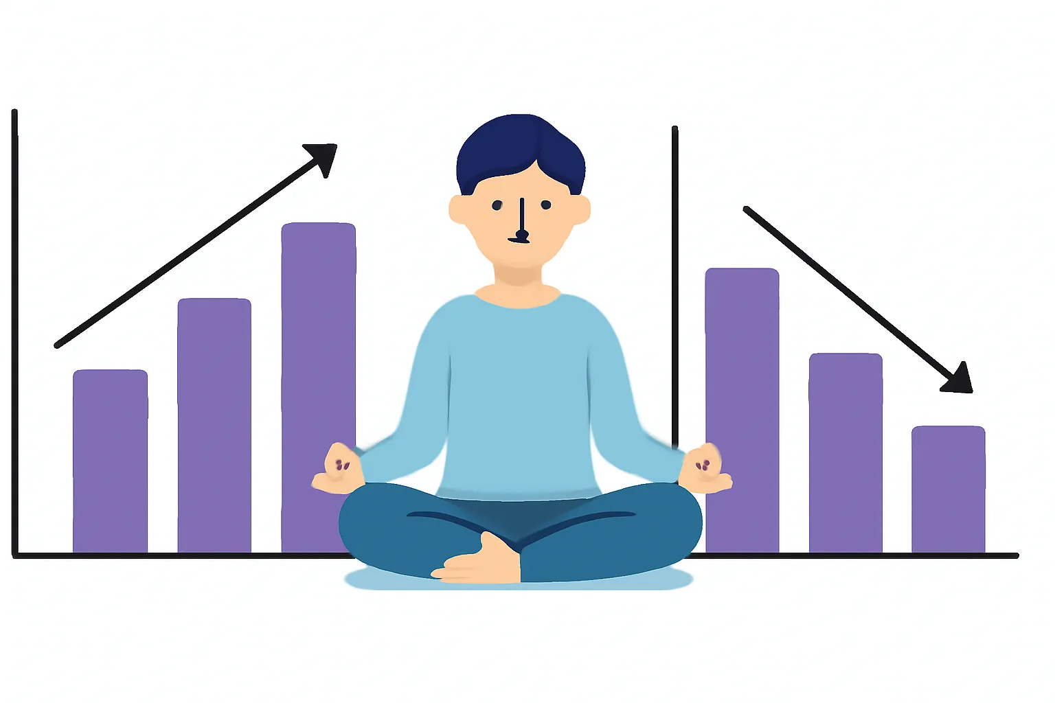 명상효과 집중력향상 스트레스감소 사용기간그래프 데이터시각화