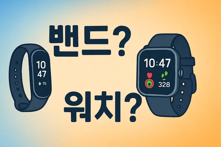 스마트 밴드 vs 스마트 워치 어떤 걸 살까?