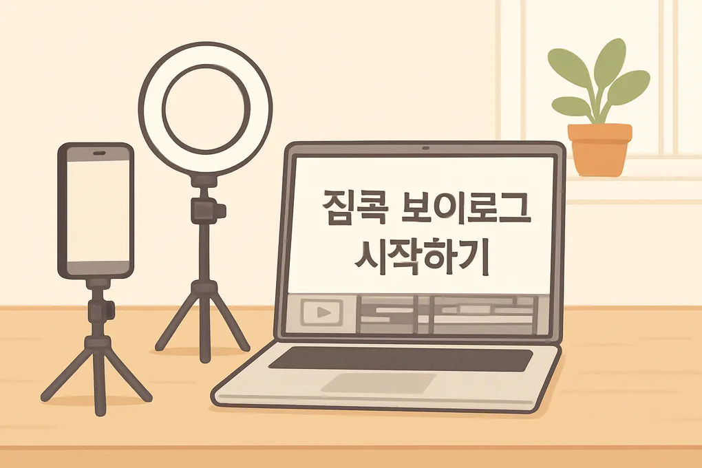 내 인생에 새로운 취미로 미니멀한 집콕 브이로그 촬영을 시작했다