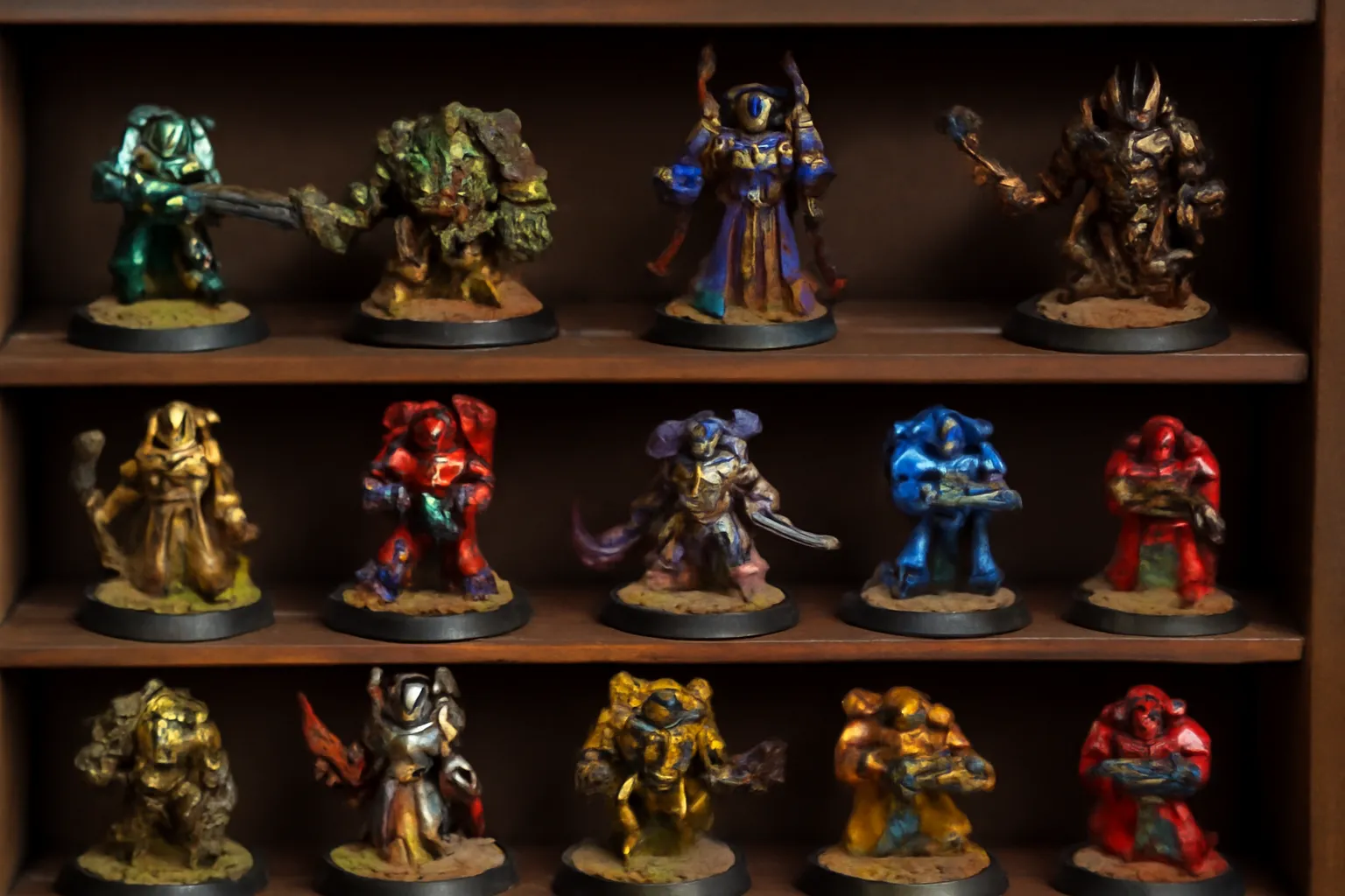 프라모델 워해머 미니어처 도색 디오라마 진열선반