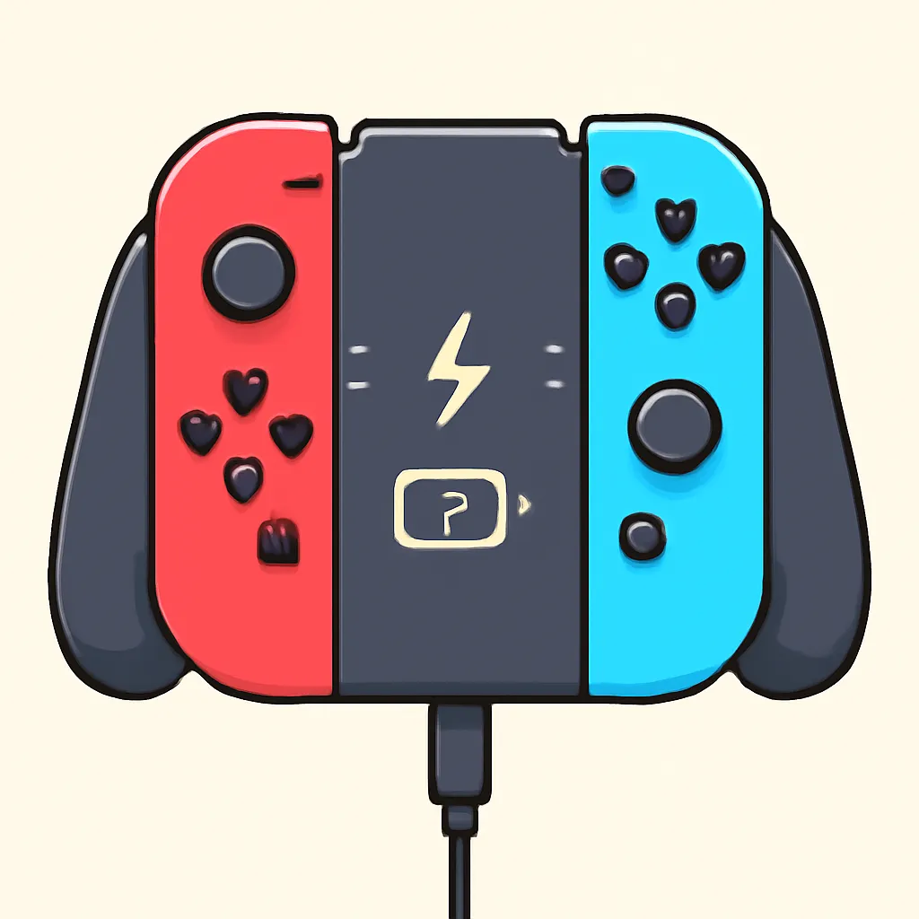 닌텐도 스위치 조이콘 충전 그립 2d 귀여운 일러스트