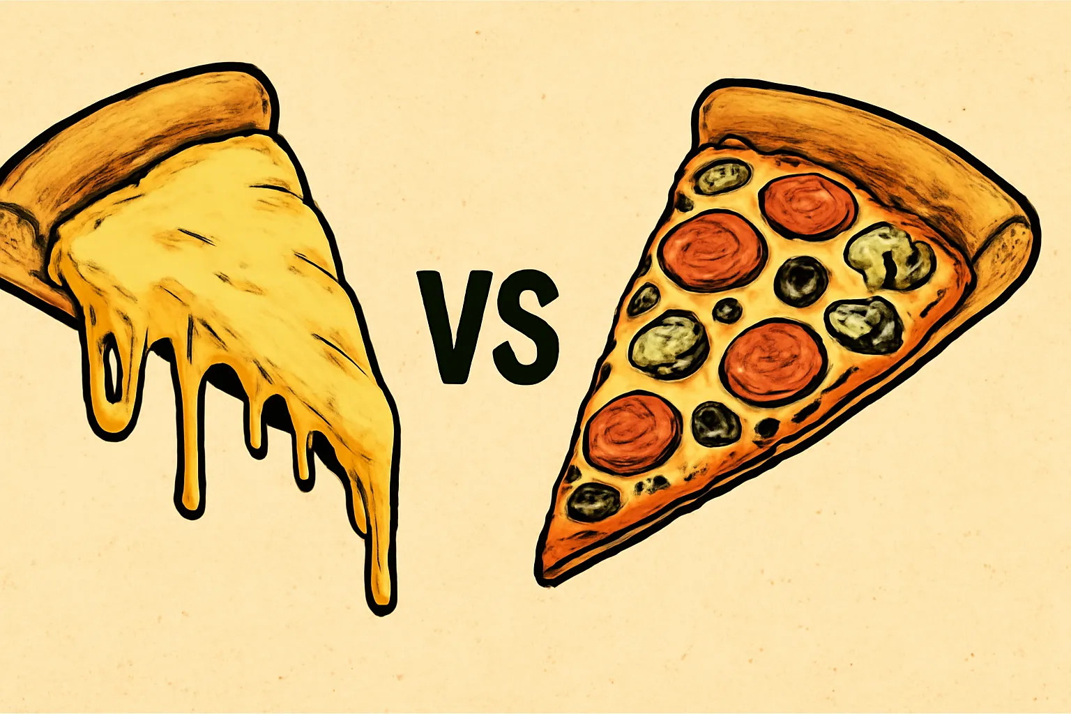 2d일러스트 파파존스vs도미노 피자 치즈토핑비교